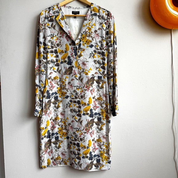 ESCADA 100% Silk Floral Button Up Dress - Size 38 - Picture 1 of 7